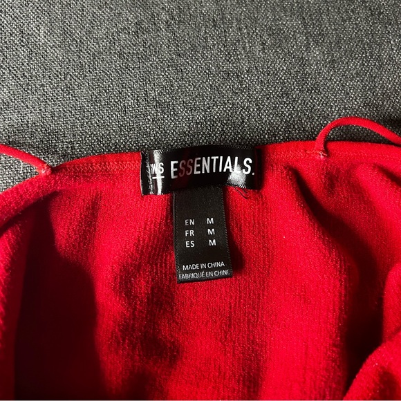 Red MS Essentials Top - Picture 1 of 3